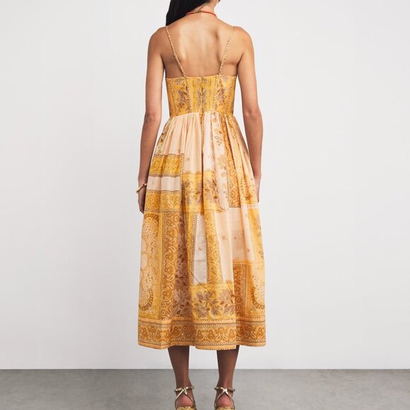 Zimmermann Lucky bandana-print cotton-voile midi dress - Picture 2 of 13